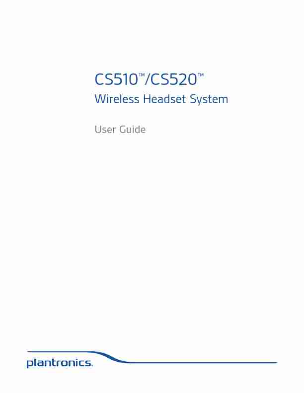 Plantronics Wireless Office Headset CS520-page_pdf